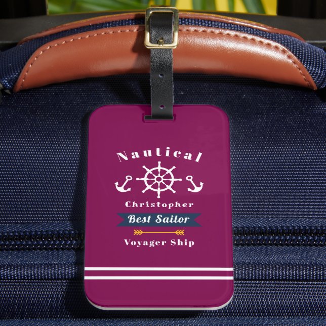 Nautic Best Sailor Red Gepäckanhänger (Vorderseite Insitu 2)