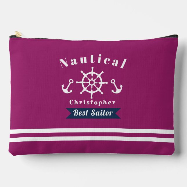 Nautic Best Sailor Wine Red Zubehörtasche (Vorderseite)