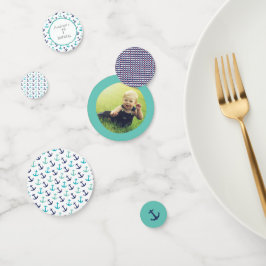 Nautic Blue Anchor Konfetti