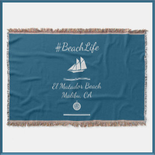 Nautic Blue Customizable Beach Life Decke