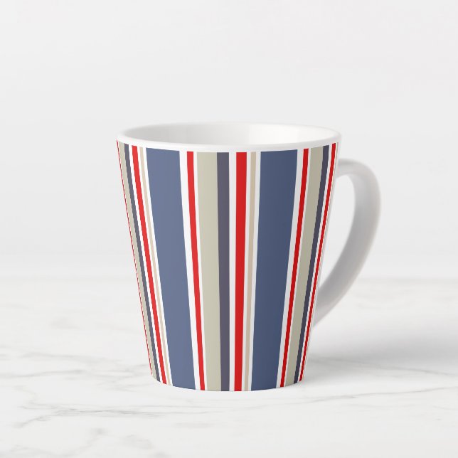 Nautic Bold Stripe Milchtasse (Rechte Ecke)
