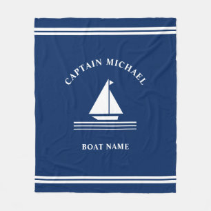  Nautic Boote Blue Boat Name Sailing Fleecedecke