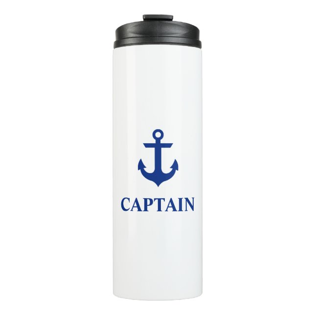 Nautic Captain Anchor Thermosbecher (Vorderseite)