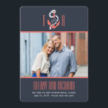 Nautic Chic Wedding Save the Date Card<br><div class="desc">Matching-Elemente verfügbar. Besuchen Sie unseren Shop unter BERRYBERRYSWEET.COM für weitere Optionen. Design © Berry Berry Sweet Designs</div>