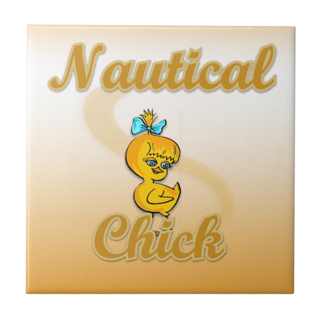 Nautic Chick Fliese (Vorderseite)