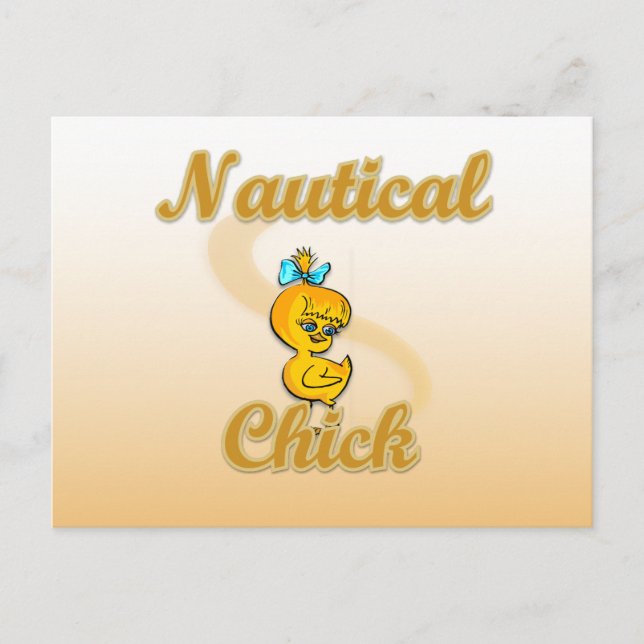 Nautic Chick Postkarte (Vorderseite)