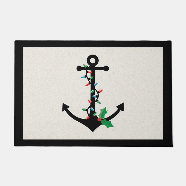 Nautic Christmas Doormat Door Mat Fußmatte (Vorderseite)