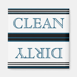 Nautic Dark Aquamarin Blue Disshwasher Dirty Clean Magnet