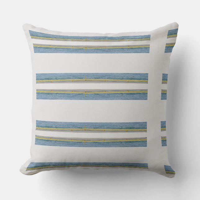 Nautic Design Throw Pillow Kissen (Vorderseite)