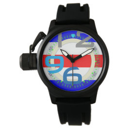 Nautic Flags Alphabet Letter C Charlie Armbanduhr