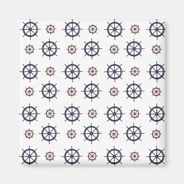 Nautic Helms Ocean Sailing Beach Magnet (Vorne)