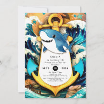 Nautic Kids Boho Shark Birthday
