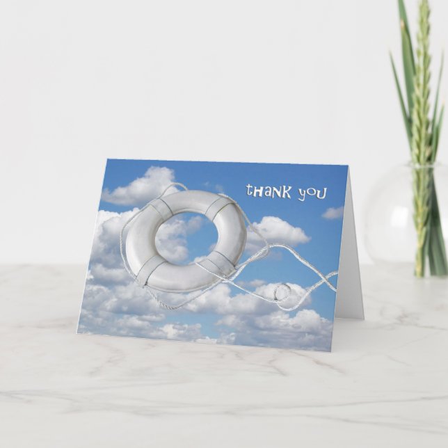 Nautic Life Saver Vielen Dank Dankeskarte (Vorderseite)