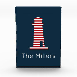 Nautic Lighthouse Family NAME Patriotic Ocean Fotoblock