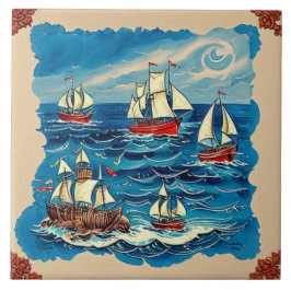 Nautic Marine Life Keramik Art Nr. 2 Fliese