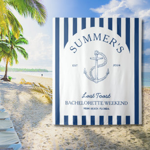 Nautic moderne Bachelorette Weekend Dekoration Wandteppich