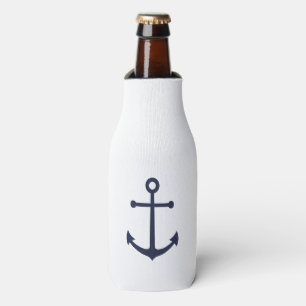 Nautic Navy Blue Anchor Flaschenkühler