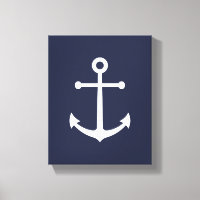 Nautic Navy Blue Anchor