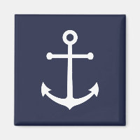 Nautic Navy Blue Anchor