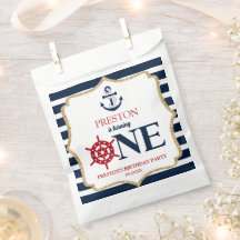 Nautic Navy Blue ONE Erstes 1. Geburtstag Party