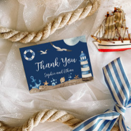 Nautic Navy Danke Baby Showcard