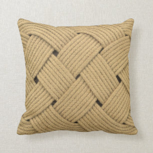 Nautic Ocean Plait Rope Knot Yacht Deck Kissen