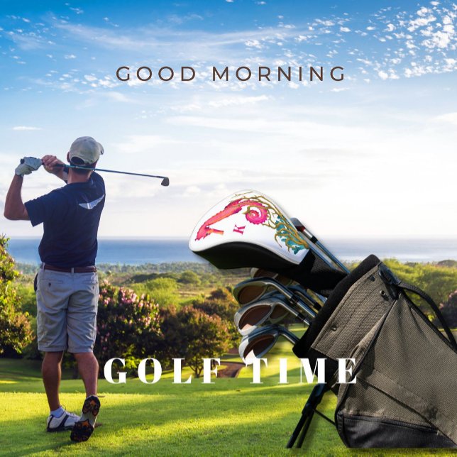 Nautic Pink White Marine Seepferd Golf Headcover (Von Creator hochgeladen)