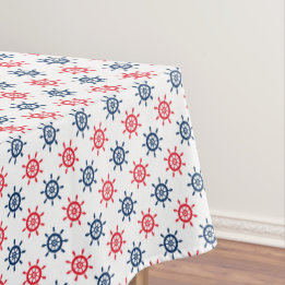 Nautic Red White Blue Fun Patriotic Feier Tischdecke
