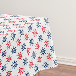 Nautic Red White Blue Fun Patriotic Feier Tischdecke