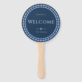 Nautic Rope Formal Welcome Navy Fächer