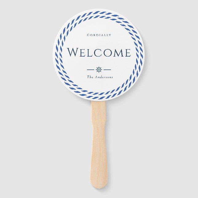 Nautic Rope Formal Welcome White Fächer (Vorderseite)
