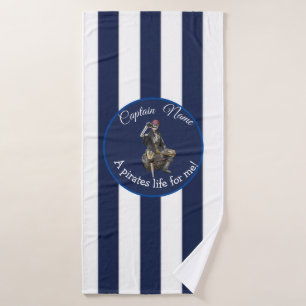 Nautic Rum Skeleton Party Pirate Badehandtuch