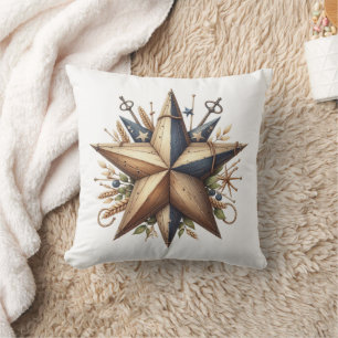 Nautic Rustic Star Kissen