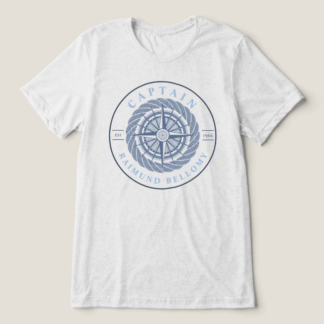 Nautic Sailing Tri-Blend Shirt (Design Vorderseite)