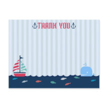 Nautic/Sailor Theme Blank Vielen Dank