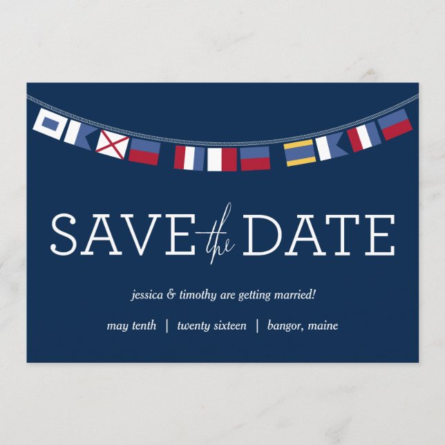 Nautic Save the Date (Vorderseite)