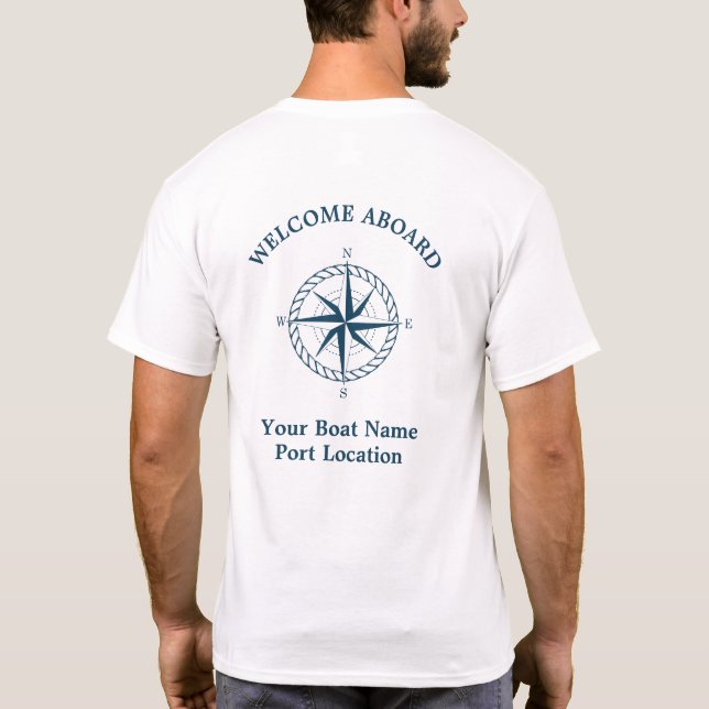 Nautic Star Custom Bootname T - Shirt (Rückseite)