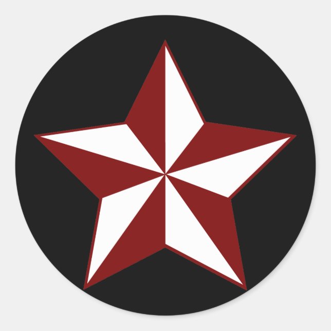 Nautic Star Runder Aufkleber (Vorderseite)