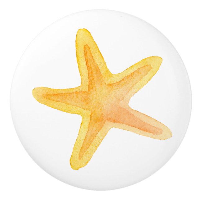 Nautic Starfish Keramikknauf (Vorderseite)