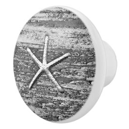 Nautic Starfish Weathered Wood Grau & White Keramikknauf