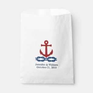 Nautic Theme Custom Wedding Fvor Bag Geschenktütchen