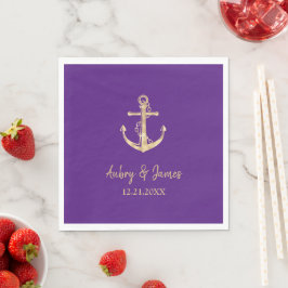Nautic Theme Engagement Party Serviette