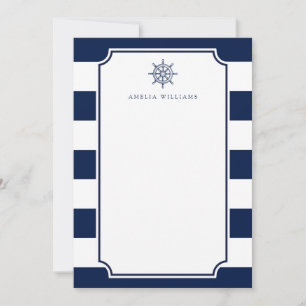 Nautic Theme Ship Rad Office Stationary Mitteilungskarte