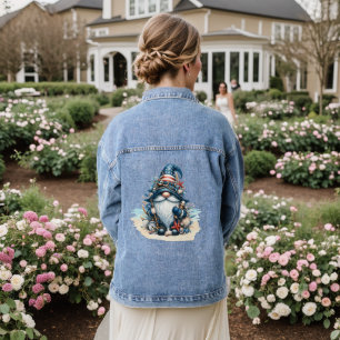 Nautic und Patriotic Gnome Women's Denim Jacket Jeansjacke