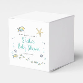 Nautic under Sea Fish Baby Shower Geschenkschachtel