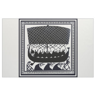 Nautic Viking Designer Fabric Stoff