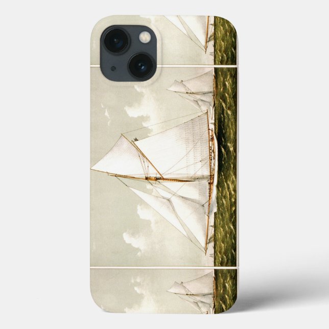 Nautic Vintag Cutter Sailboat Segelschiff Meer Case-Mate iPhone Hülle (Rückseite)