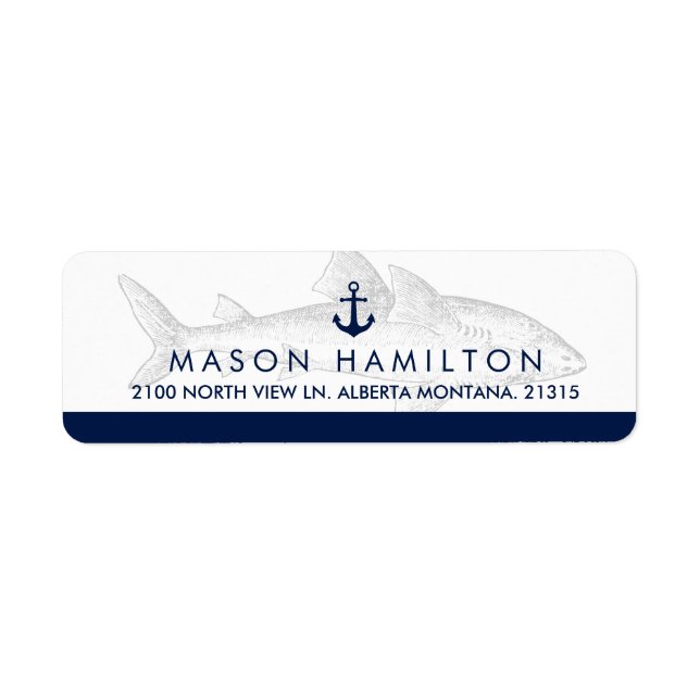 Nautic Vintag Great White | RÜCKSENDEADRESSE (Vorne)