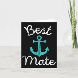 Nautic Wedding Bride Grooms Man & amp; Trauzeugen Karte