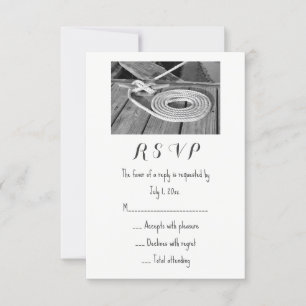 Nautic Wedding RSVP Karte
